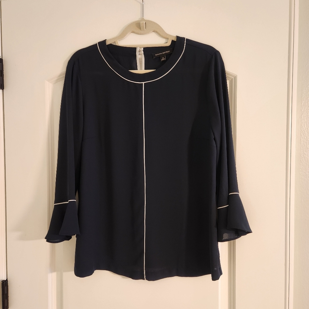 Banana Republic, Women's Navy Blouse, M